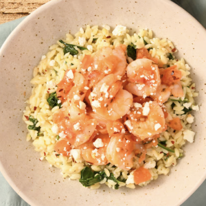 Creamy Orzo and Shrimp