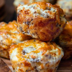 Crazy-Good Cheesy Sausage Muffins
